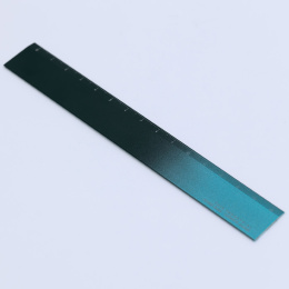 Liniaal Aluminium 15 cm Black/Turquoise in de groep Creëren & Hobby / Hobbytoebehoren / Linialen bij Voorcrea (136440)