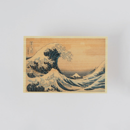 Ansichtkaart in Hinoki-hout – Hokusai ”Views of Mount Fuji” 6-delige set A in de groep Creëren & Hobby / Feestdagen en seizoenen / Kaarten en enveloppen bij Voorcrea (136592)