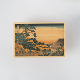 Ansichtkaart in Hinoki-hout – Hokusai ”Views of Mount Fuji” 6-delige set A in de groep Creëren & Hobby / Feestdagen en seizoenen / Kaarten en enveloppen bij Voorcrea (136592)