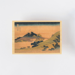 Ansichtkaart in Hinoki-hout – Hokusai ”Views of Mount Fuji” 6-delige set B in de groep Creëren & Hobby / Feestdagen en seizoenen / Kaarten en enveloppen bij Voorcrea (136593)