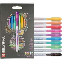 Gelly Roll Click Metallic 10-pack in de groep Pennen / Schrijven / Gelpennen bij Voorcrea (136605)