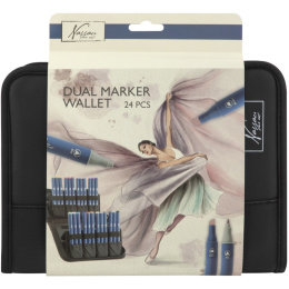Marker Wallet 24 Pennen in de groep Pennen / Kunstenaarspotloden en -stiften / Illustratiemarkers bij Voorcrea (136611)