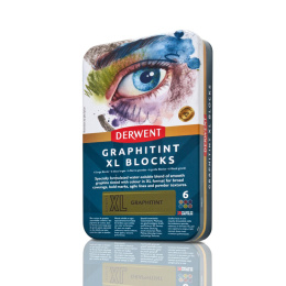 Graphitint XL Blocks Tin 6-set in de groep Kunstenaarsmateriaal / Krijt en potloden / Grafiet en potloden bij Voorcrea (136638)