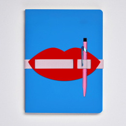 Notebook Voyager L Light - Lips in de groep Papier & Blokken / Schrijven en noteren / Notitieboeken bij Voorcrea (136653)