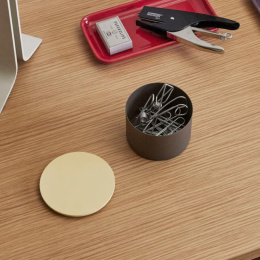 Opbergen District Box Small Bruin/Geel in de groep Creëren & Hobby / Organiseren / Opbergdozen bij Voorcrea (136675)