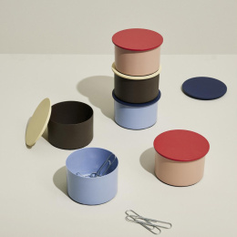 Opbergen District Box Small Bruin/Geel in de groep Creëren & Hobby / Organiseren / Opbergdozen bij Voorcrea (136675)