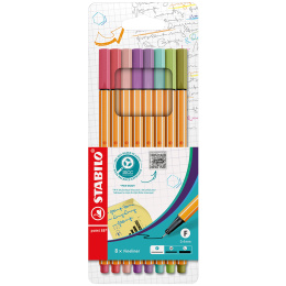 Point 88 Fineliner 8-pack in de groep Pennen / Schrijven / Fineliners bij Voorcrea (136795)