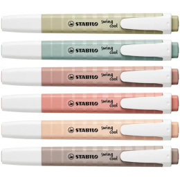 Swing Cool Nature 6-pack in de groep Pennen / Labelen en kantoor / Markeerstiften bij Voorcrea (136796)