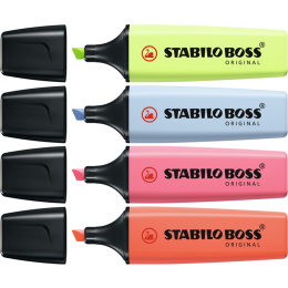 BOSS Original Pastel 4-pack Set 2 in de groep Pennen / Labelen en kantoor / Markeerstiften bij Voorcrea (136800)