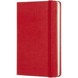 Classic Hard Cover Notebook Pocket Red in de groep Papier & Blokken / Schrijven en noteren / Notitieboeken bij Voorcrea (136819_r)
