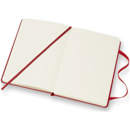 Classic Hard Cover Notebook Pocket Red in de groep Papier & Blokken / Schrijven en noteren / Notitieboeken bij Voorcrea (136819_r)