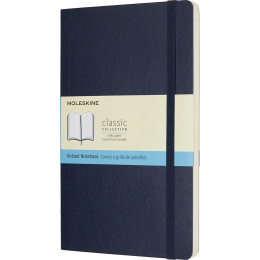 Classic Soft Cover Notebook Large Blue Dotted in de groep Papier & Blokken / Schrijven en noteren / Notitieboeken bij Voorcrea (136828)