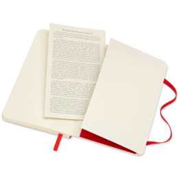 Classic Soft Cover Notebook Pocket Red in de groep Papier & Blokken / Schrijven en noteren / Notitieboeken bij Voorcrea (136829_r)
