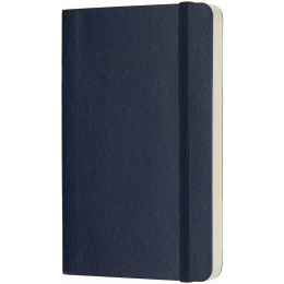 Classic Soft Cover Notebook Pocket Blue Ongelinieerd in de groep Papier & Blokken / Schrijven en noteren / Notitieboeken bij Voorcrea (136832)