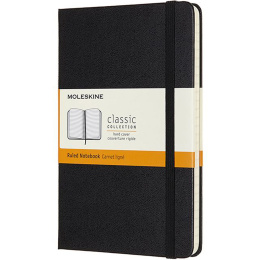 Classic Hard Cover Notebook Medium Black in de groep Papier & Blokken / Schrijven en noteren / Notitieboeken bij Voorcrea (136838_r)