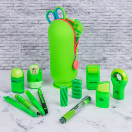 Pen Case Hoop Vacuum Neon Green in de groep Kids / Kinderpotloden en -stiften / Pennendoos voor kinderen bij Voorcrea (136948)