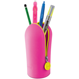 Pen Case Hoop Vacuum Neon Pink in de groep Kids / Kinderpotloden en -stiften / Pennendoos voor kinderen bij Voorcrea (136949)