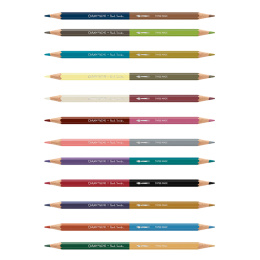 Bicolor Paul Smith 12‑set + penseel in de groep Pennen / Kunstenaarspotloden en -stiften / Aquarelpotloden bij Voorcrea (137004)