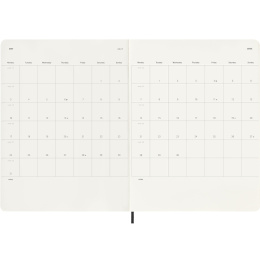 Kalender 18M WeekNote Soft Cover XL Black in de groep Papier & Blokken / Kalenders en agenda's / 18 maanden agenda's bij Voorcrea (137009)