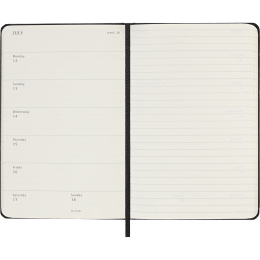 Kalender 18M WeekNote Hard Cover Pocket Black in de groep Papier & Blokken / Kalenders en agenda's / 18 maanden agenda's bij Voorcrea (137010)