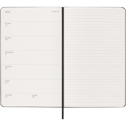 Kalender 18M WeekNote Hard Cover Large Black in de groep Papier & Blokken / Kalenders en agenda's / 18 maanden agenda's bij Voorcrea (137011)