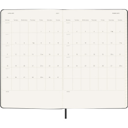 Kalender 18M WeekNote Hard Cover Large Black in de groep Papier & Blokken / Kalenders en agenda's / 18 maanden agenda's bij Voorcrea (137011)