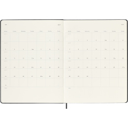 Kalender 18M WeekNote Hard Cover XL Black in de groep Papier & Blokken / Kalenders en agenda's / 18 maanden agenda's bij Voorcrea (137012)