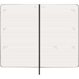 Kalender 18M Weekly Hard Cover Horisontell Large Black in de groep Papier & Blokken / Kalenders en agenda's / 18 maanden agenda's bij Voorcrea (137014)