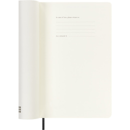 Kalender 18M Daily Soft Cover Large Black in de groep Papier & Blokken / Kalenders en agenda's / 18 maanden agenda's bij Voorcrea (137015)