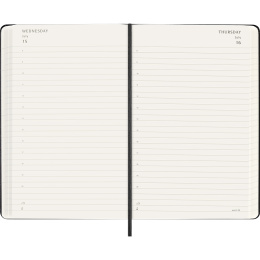 Kalender 18M Daily Hard Cover Large Black in de groep Papier & Blokken / Kalenders en agenda's / 18 maanden agenda's bij Voorcrea (137016)