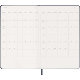 Kalender 18M WeekNote Hard Cover Large Sapphire Blue in de groep Papier & Blokken / Kalenders en agenda's / 18 maanden agenda's bij Voorcrea (137017)