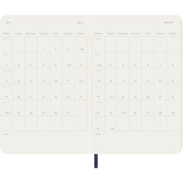 Kalender 18M WeekNote Soft Cover Pocket Sapphire Blue in de groep Papier & Blokken / Kalenders en agenda's / 18 maanden agenda's bij Voorcrea (137018)