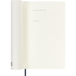 Kalender 18M WeekNote Soft Cover Large Sapphire Blue in de groep Papier & Blokken / Kalenders en agenda's / 18 maanden agenda's bij Voorcrea (137019)