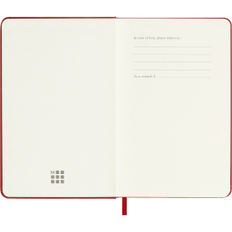 Kalender 18M WeekNote Hard Cover Pocket Red in de groep Papier & Blokken / Kalenders en agenda's / 18 maanden agenda's bij Voorcrea (137021)