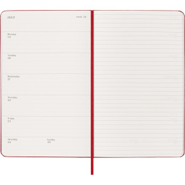 Kalender 18M WeekNote Hard Cover Large Red in de groep Papier & Blokken / Kalenders en agenda's / 18 maanden agenda's bij Voorcrea (137022)