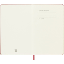 Kalender 18M WeekNote Hard Cover Large Red in de groep Papier & Blokken / Kalenders en agenda's / 18 maanden agenda's bij Voorcrea (137022)