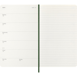 Kalender 18M WeekNote Soft Cover Large Myrtle Green in de groep Papier & Blokken / Kalenders en agenda's / 18 maanden agenda's bij Voorcrea (137023)