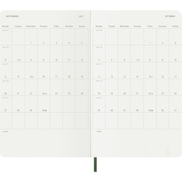 Kalender 18M WeekNote Soft Cover Large Myrtle Green in de groep Papier & Blokken / Kalenders en agenda's / 18 maanden agenda's bij Voorcrea (137023)