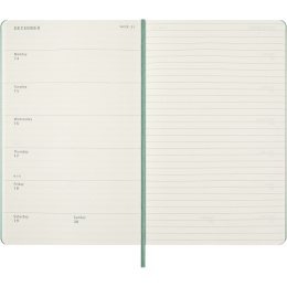 Kalender 18M WeekNote Hard Cover Large Sage Green in de groep Papier & Blokken / Kalenders en agenda's / 18 maanden agenda's bij Voorcrea (137024)