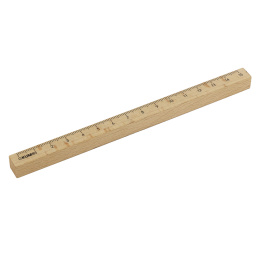 Houten liniaal 15 cm  in de groep Creëren & Hobby / Hobbytoebehoren / Linialen bij Voorcrea (137037)