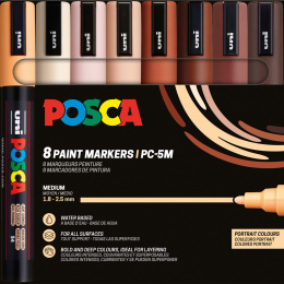 PC-5M Portrait Colours set van 8 in de groep Pennen / Kunstenaarspotloden en -stiften / Illustratiemarkers bij Voorcrea (137059)