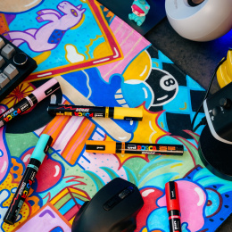 Posca Brush Standing Set in de groep Pennen / Kunstenaarspotloden en -stiften / Illustratiemarkers bij Voorcrea (137115)