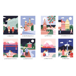 Mystery Coloring Around the World in de groep Creëren & Hobby / Boeken / Kleurboeken voor volwassenen bij Voorcrea (137179)