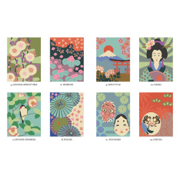 Mystery Coloring Japan in de groep Creëren & Hobby / Boeken / Kleurboeken voor volwassenen bij Voorcrea (137181)