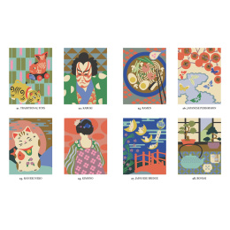 Mystery Coloring Japan in de groep Creëren & Hobby / Boeken / Kleurboeken voor volwassenen bij Voorcrea (137181)