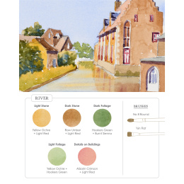 Watercolor Mixing Deck: Architecture in de groep Creëren & Hobby / Boeken / Instructieboeken bij Voorcrea (137193)