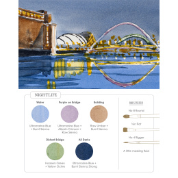 Watercolor Mixing Deck: Architecture in de groep Creëren & Hobby / Boeken / Instructieboeken bij Voorcrea (137193)