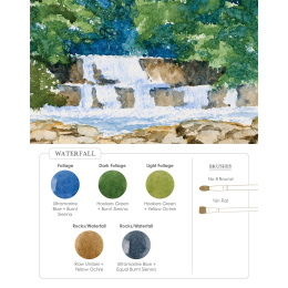 Watercolor Mixing Deck: Landscapes in de groep Creëren & Hobby / Boeken / Instructieboeken bij Voorcrea (137194)