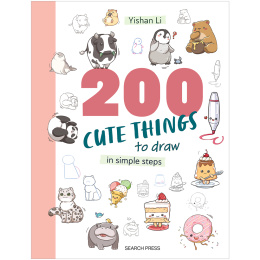 200 Cute Things to Draw in de groep Creëren & Hobby / Boeken / Instructieboeken bij Voorcrea (137199)