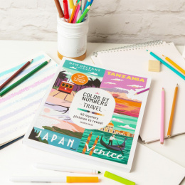 Color by Numbers: Travel in de groep Creëren & Hobby / Boeken / Kleurboeken voor volwassenen bij Voorcrea (137207)